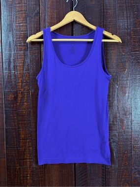 INC Seamless Sleeveless Blue Tank Top — S/M